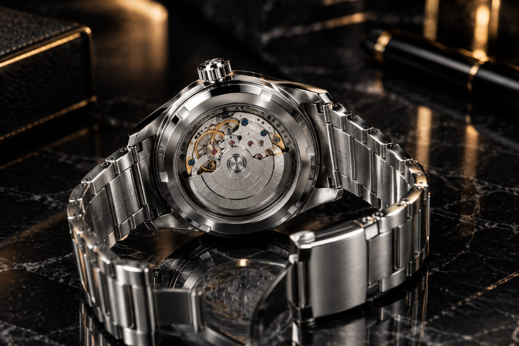 Classic White Dial Steel Watch