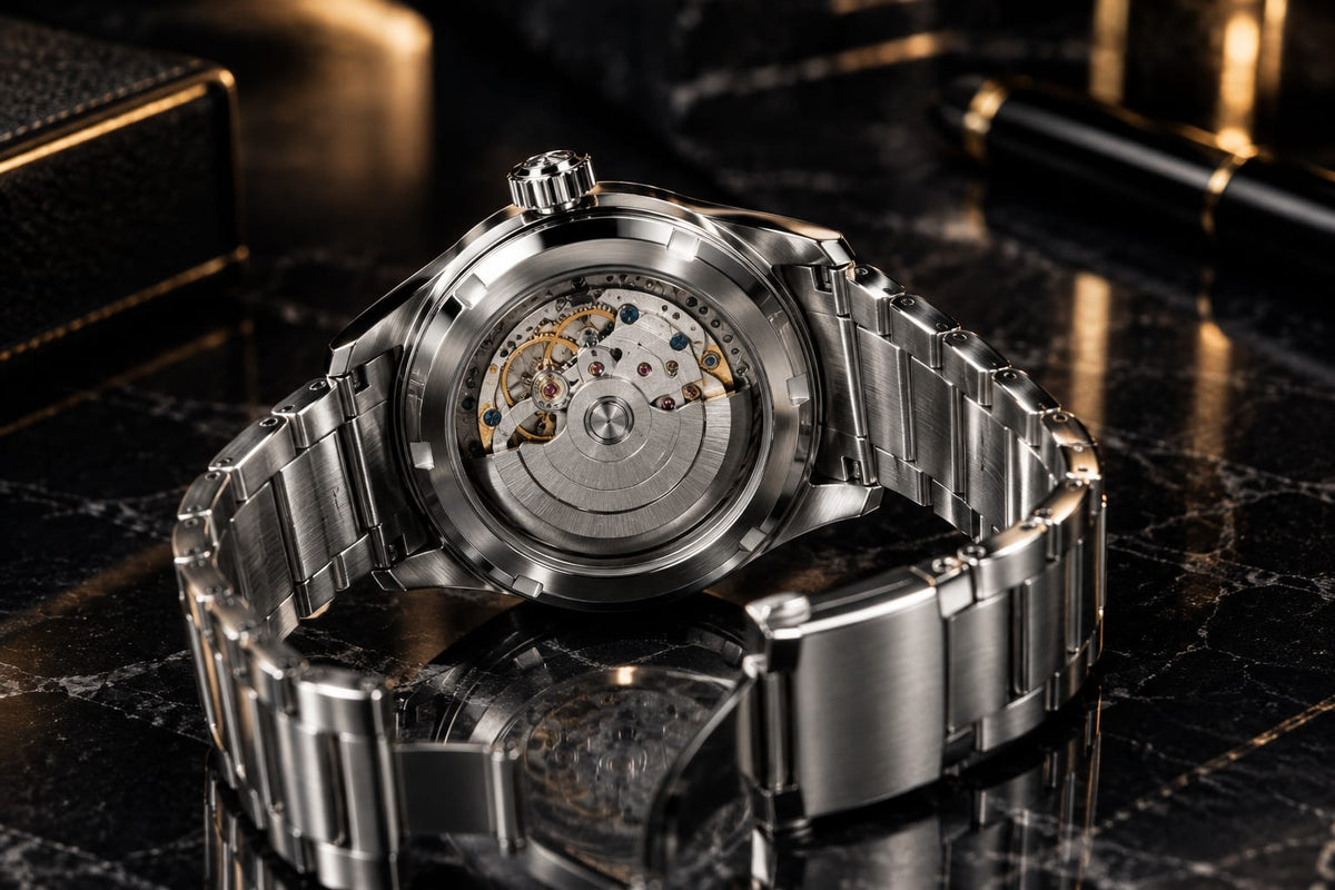 Classic White Dial Steel Watch